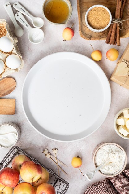 Kuchnia i talerz jedzenia